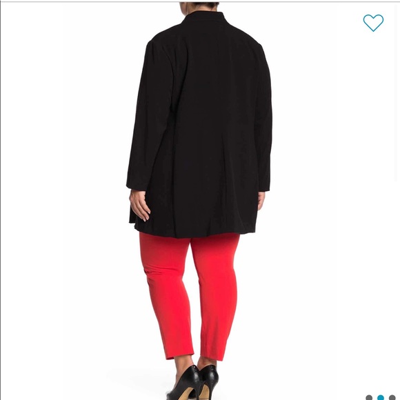 T Tahari Plus Size Open Front Blazer Black Sz 22W - Picture 2 of 9